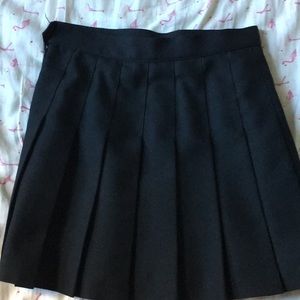 American Apparel Tennis Skirt- Black, Size Small